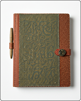 Handmade leather journal